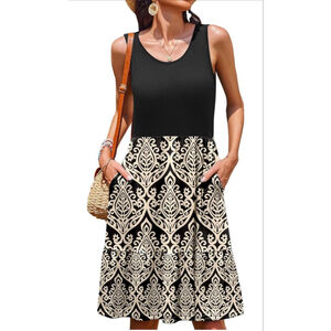 NEW Casual Beach Vacation Tank Sundress Dress 2X